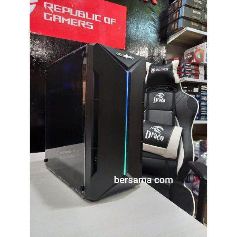 pc gaming editing core i7 ram 8gb vga 4gb hdd 500gb siap pakai