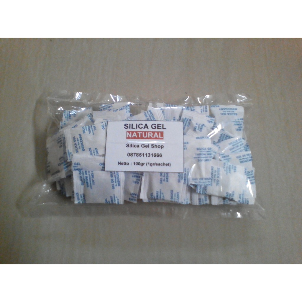 Silica Gel Natural 1 Pack 100 Sachet