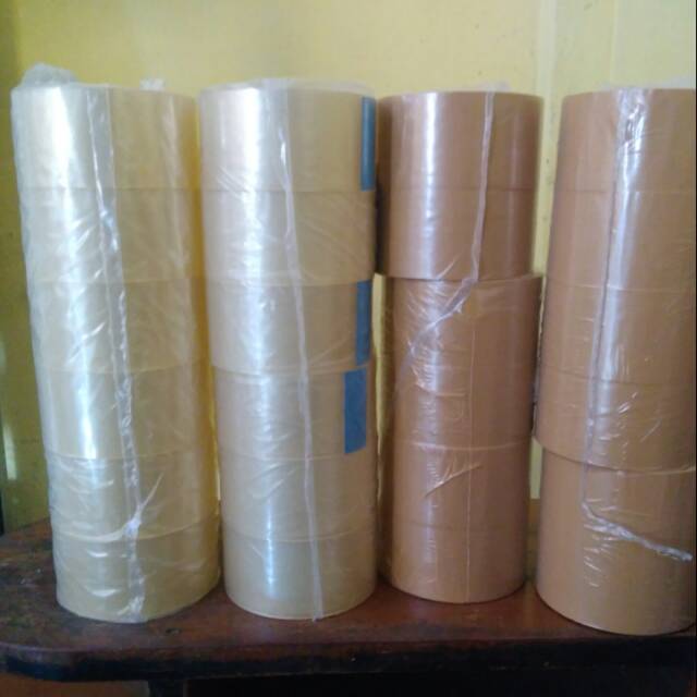 

Lakban bening/coklat 45mmx50yard
