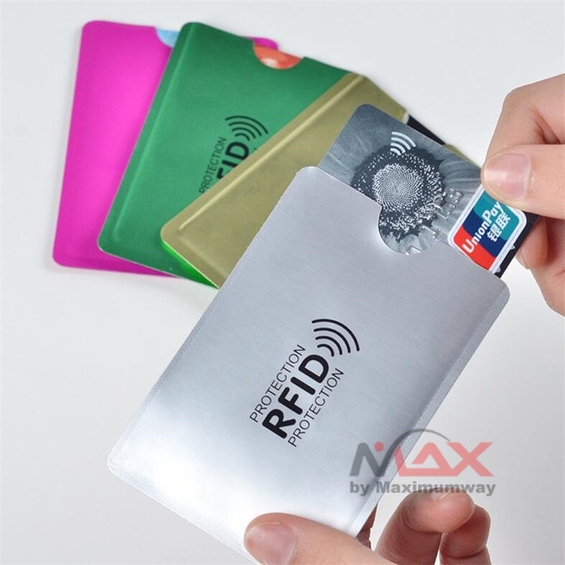 Sampul Pelindung KTP Kartu ATM Credit Card Anti Maling RFID Blocker Trans Jakarta Emoney SIM Kartu parkir Pelindung anti gores anti lusuh melindungi segala kartu ukuran universal kartu credit dompet kartu Anti Rfid Wallet Blocking Reader Lock Bank Card