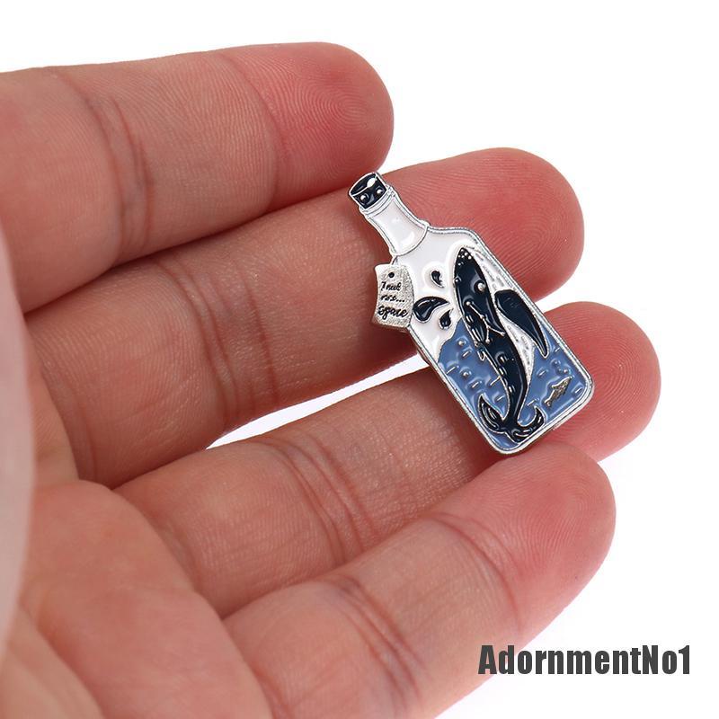 (Adornmentno1) 1pc Bros Pin Enamel Bentuk Astronot Whale