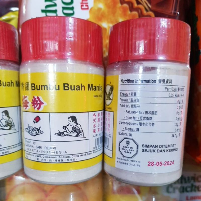 

BUMBU BUAH MANIS CAP BURUNG KAKATUA 150GR