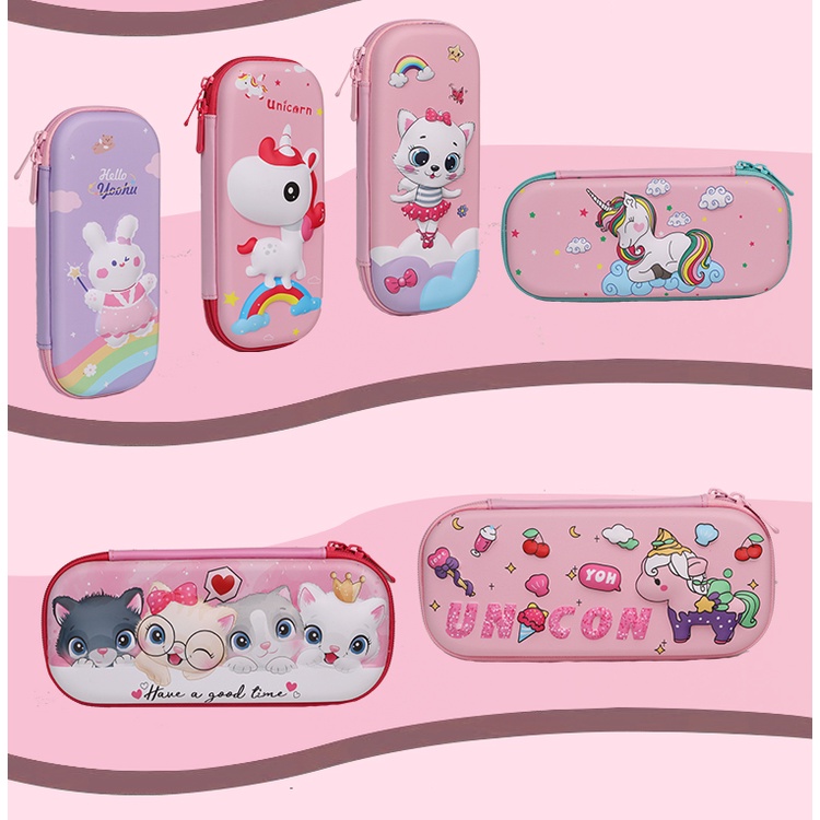 kotak pensil 3D import tempat pensil hardcase anak-anak