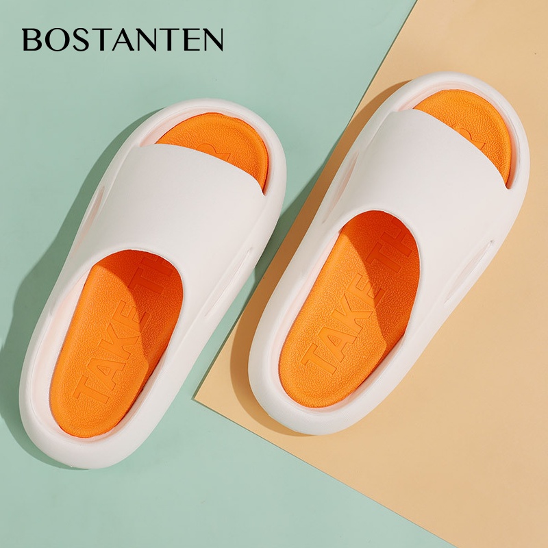 BOSTANTEN color-blocking slippers tebal sandal sole fashion EVA outdoor indoor slippers