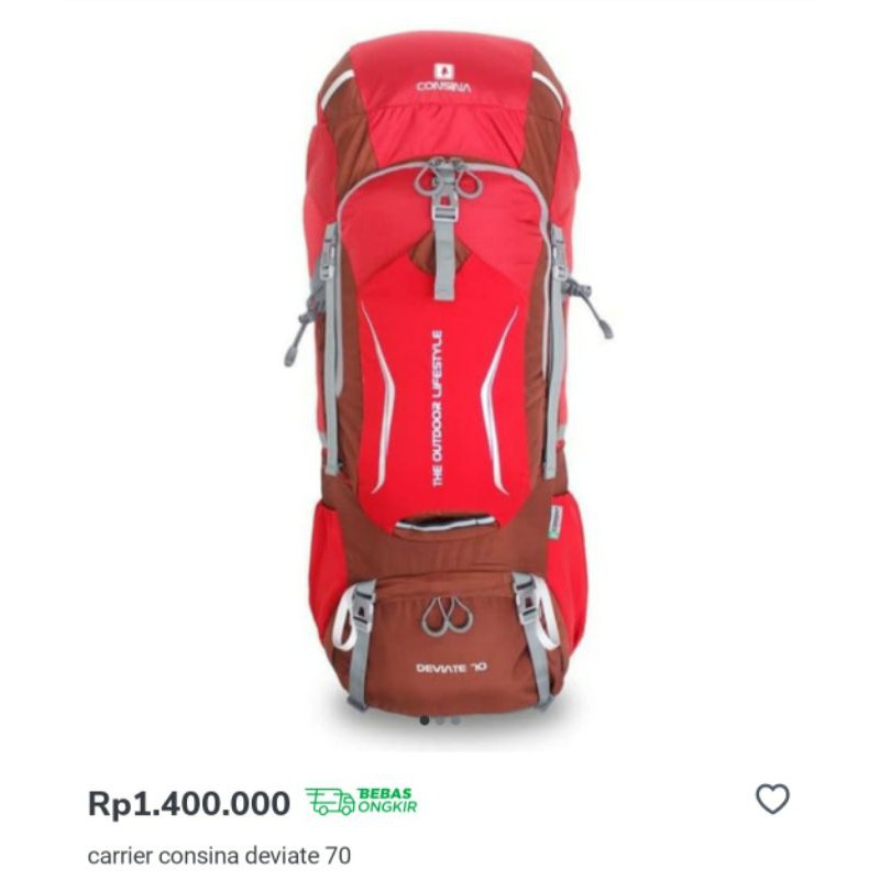 Tas Carrier Gunung Consina Deviate 70L