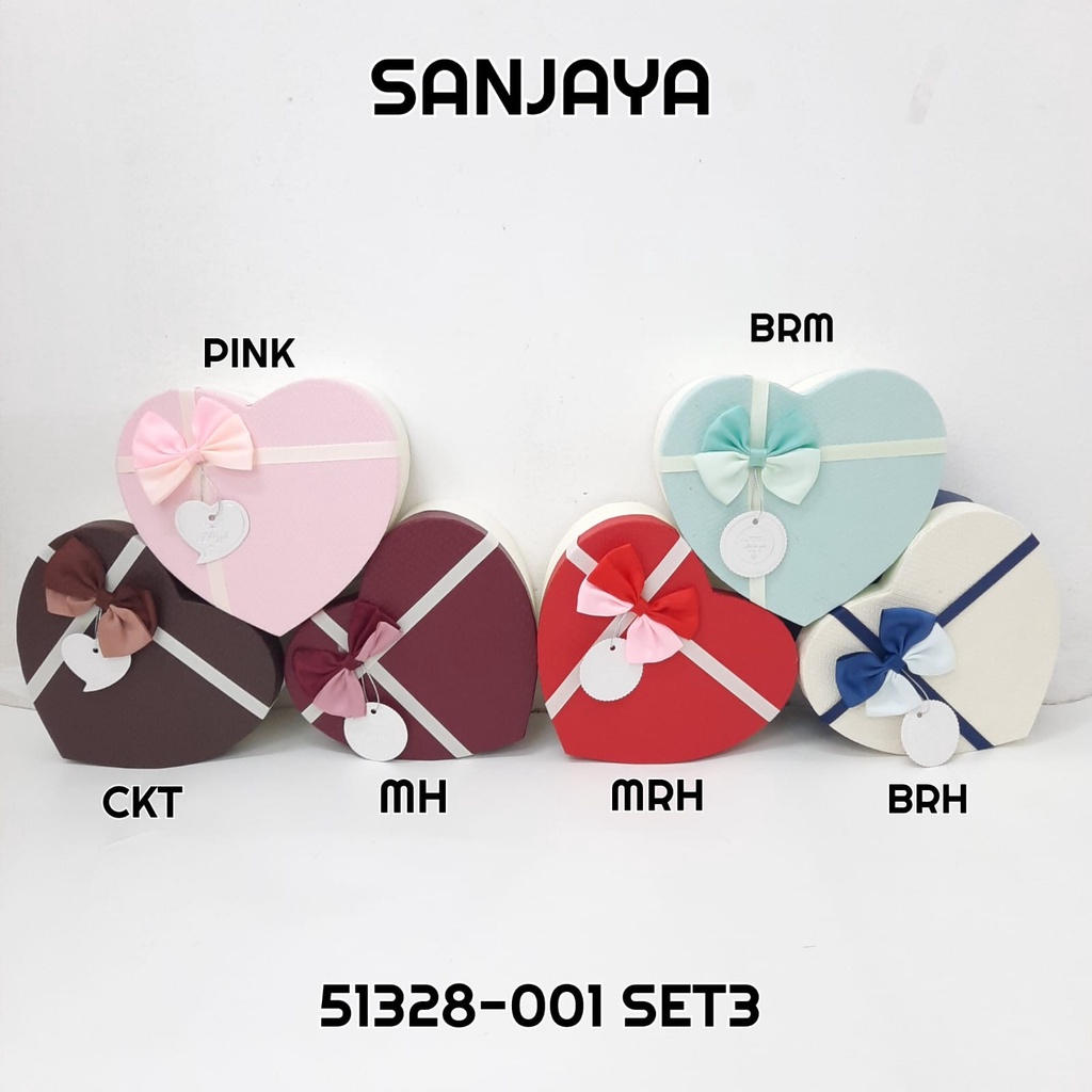 Box Kado / Kotak hampers / Bloom Box / Hard Box / Gift Box / Kotak Hadiah / 51328-001 SET3
