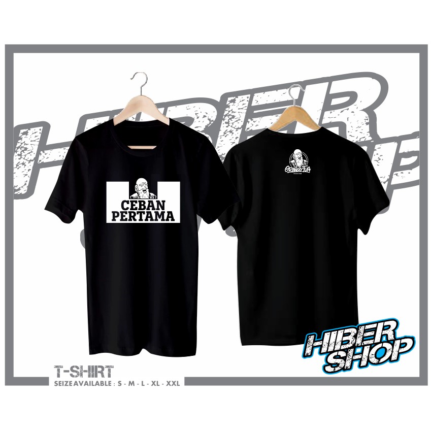 Kaos Baju Ceban Pertama Cap Orang Tua / AMER / ANGUR GOLD - HIBERSHOP