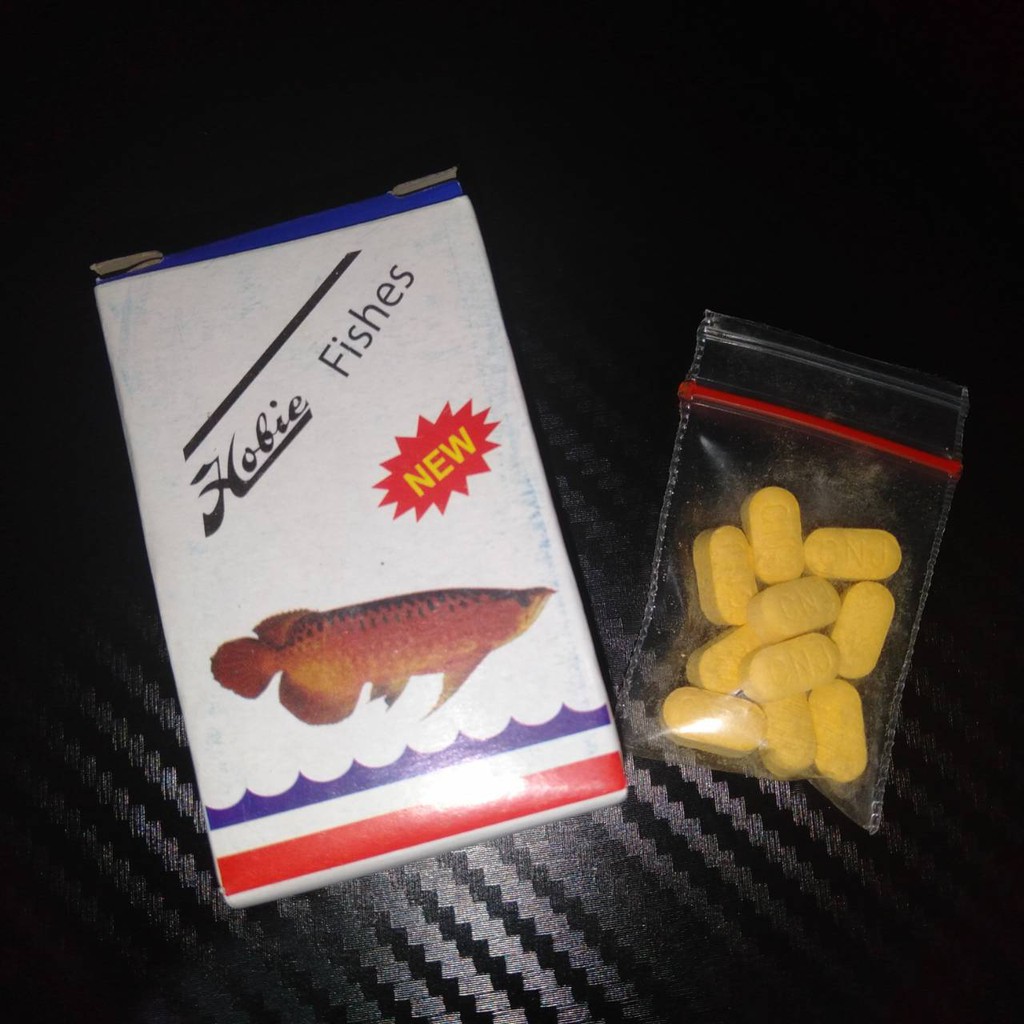 HOBIE OBAT IKAN 10 KAPLET | OBAT STRES / PENAMBAH NAFSU MAKAN IKAN