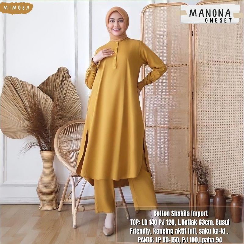 READY!! MANONA JUMBO ONE SET LD140 COTTON SHAKILA IMPORT BUSUI FRIENDY ORIGINAL BERLEBEL