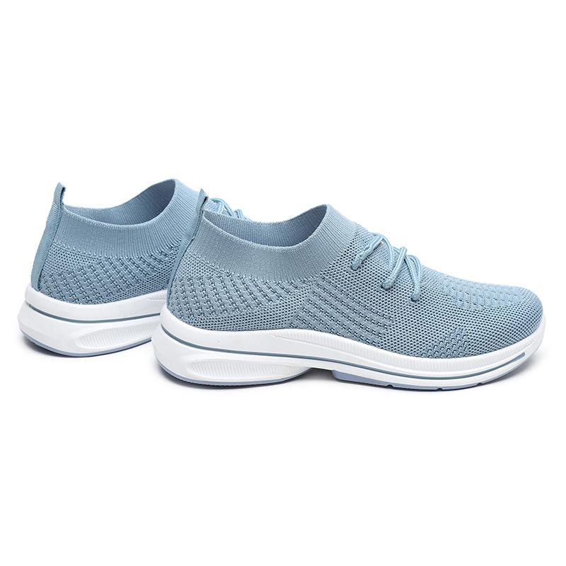 [GROSIR][COD] SEVEN_DAY SEPATU RAJUT WANITA OLAHRAGA IMPORT CASUAL SHOES BIRU A-6612