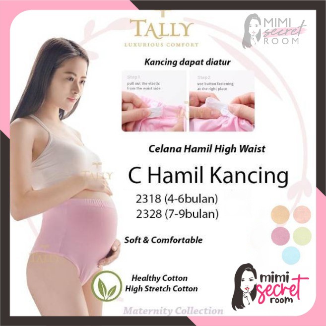 ❤ MIMI ❤Celana Dalam / Underwear Hamil Tally 2318 (Ukuran 4-6 Bulan, Bisa Atur Pinggang)