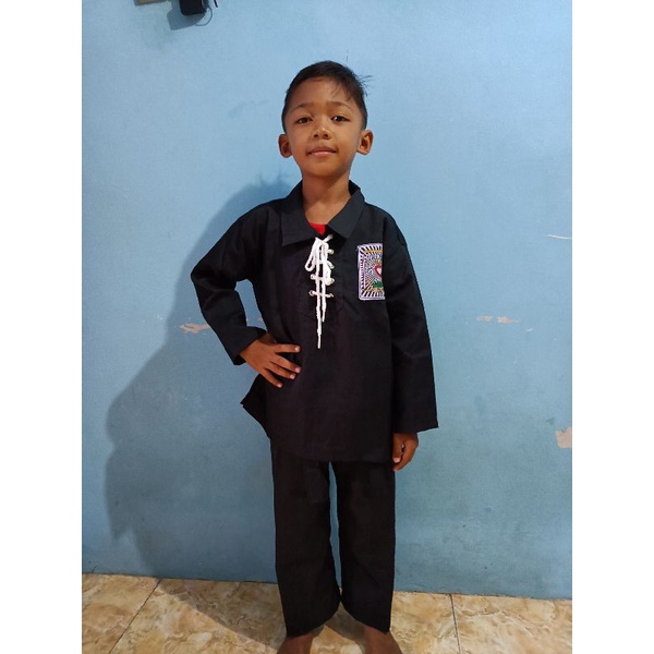 BAJU SAKRAL SISWA PSHT USIA DINI TK DAN SD KLS 1- SERAGAM PENCAK SILAT SH TERATE ANAK ANAK