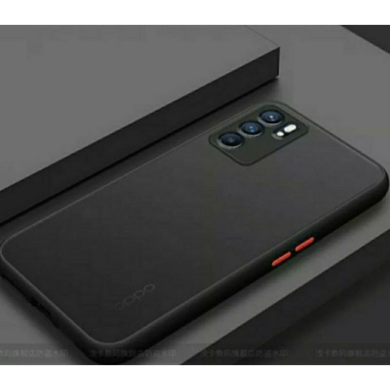 Case Matte Oppo Reno 6 2021 Casing  Cover Camera softcase fuze