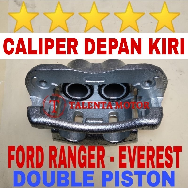 CALIPER REM DEPAN KIRI FORD RANGER 2.5 2.9 3.0 MAZDA BT50 EVEREST MODEL DOUBLE PISTON KALIPER ASSY