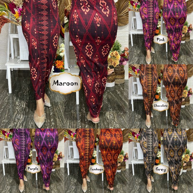 Kamen jadi moscref batik / bawahan kebaya moscrepe / rok bali moscreft