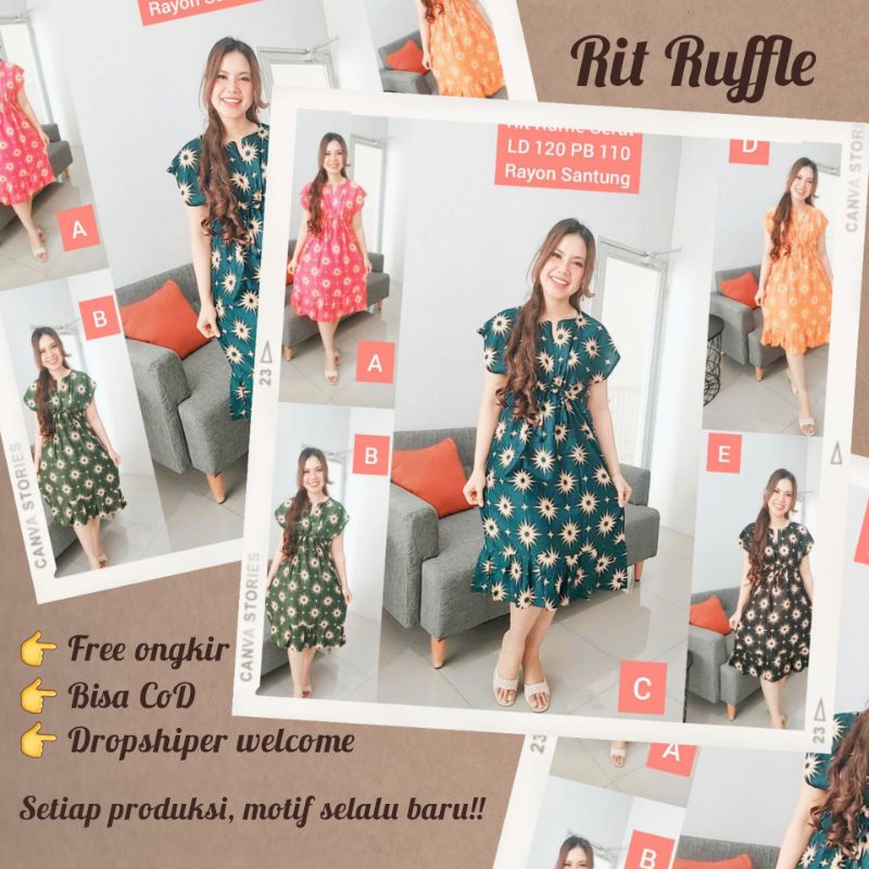 Daster rit ruffle / Daster rit / Daster busui / Daster LD 120 / Daster jumbo / Daster lowo / Daster 