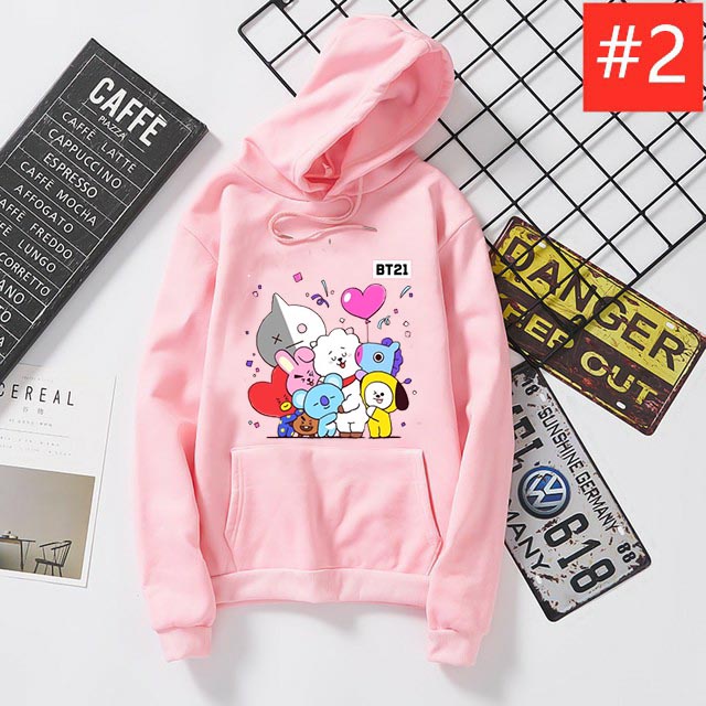 Lilipop.id Sweater BTS Wanita Hoodie Jumper