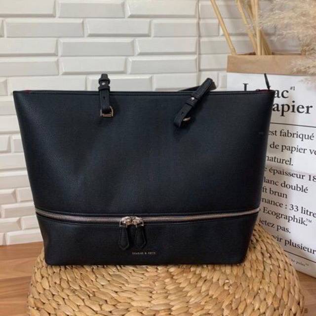 CK TOTEBAG TWO WAY ZIP