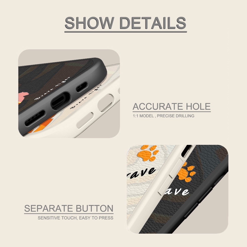 Soft Case Motif Graffiti Harimau Brave Warna Kontras Untuk iPhone 6 / 7 / 8 Plus / X / XR / Xs Max 13 / 11 Pro Max