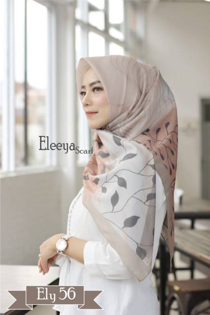 HIJAB SEGIEMPAT MOTIF ELY 56 II Eleeya Scarf