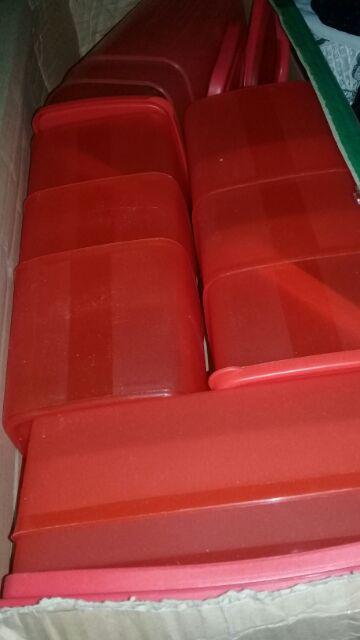 [indra]set Toples Plastik Monalisa Merah  Isi 10pcs/mdg622