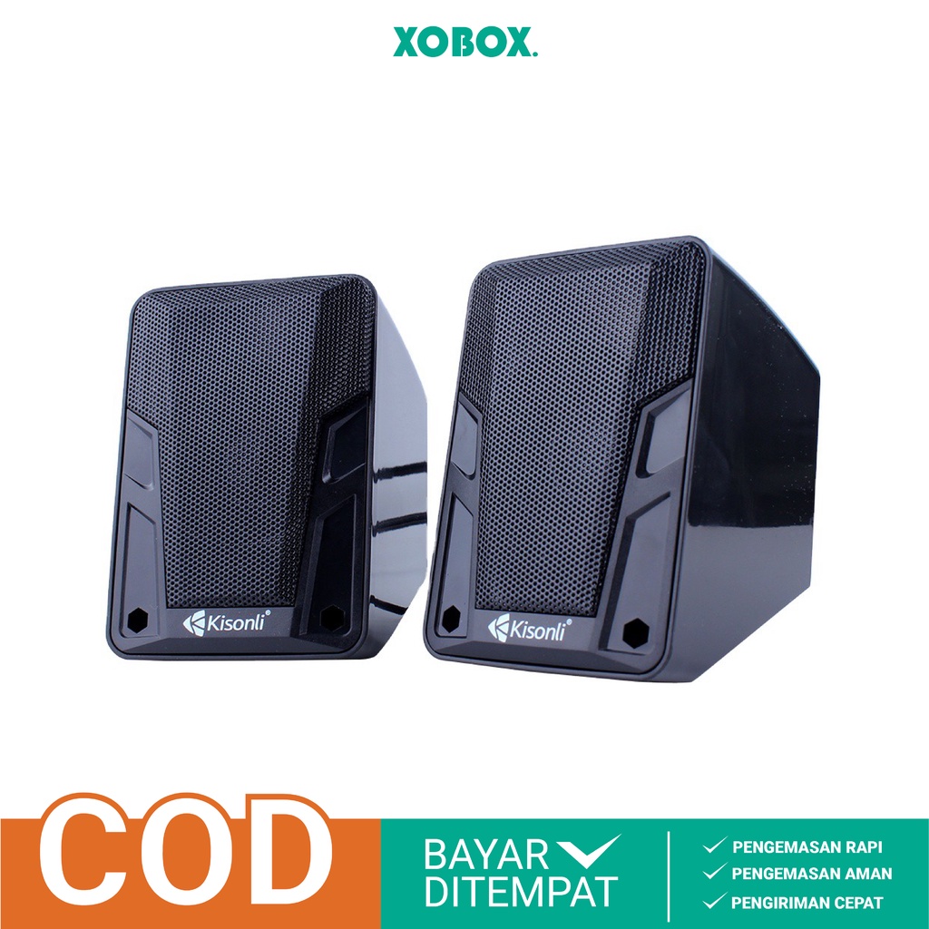 XOBOX - Gaming Speaker Laptop / Komputer / PC / CPU Dual Bass With Switch Volume Control - A505