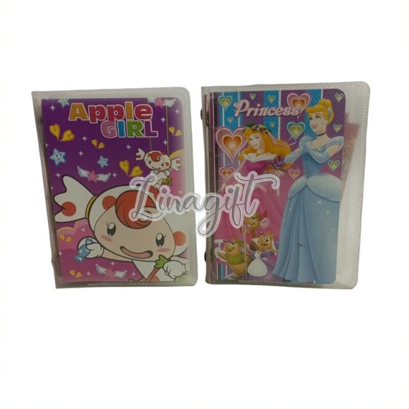 BINDER NOTE A6 - RING BESI MOTIF ANAK / KARAKTER / POLOS / PEMBATAS BUKU / REFILL ISI LOOSELEAF