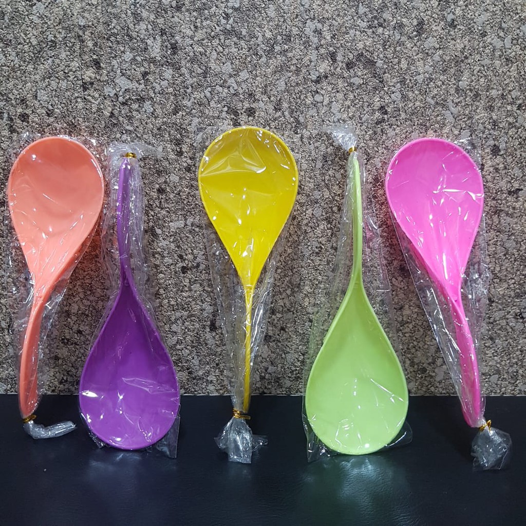 

Grosir Souvenir Termurah 50 Pcs Centong Pelangi Warna Warni Terang Plastik Packing Plastik