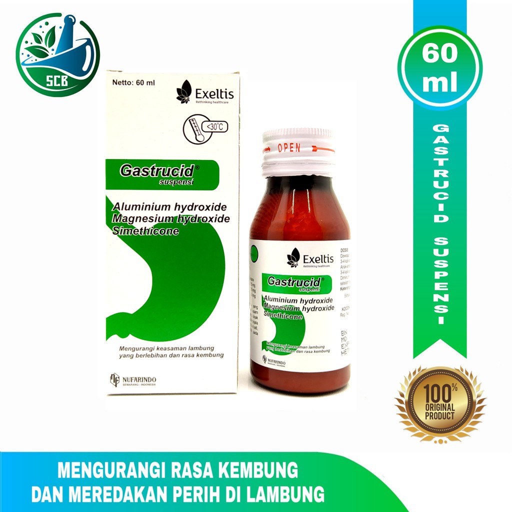 Gastrucid Suspensi 60 ml / Gastrucid Syrup - Obat Sakit Maag & Asam Lambung