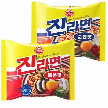 

Ottogi Jin Ramyeon Spicy&Mild - Mien Instant Korean