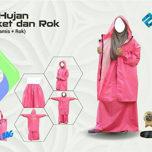 JAS HUJAN JAKET ROK BY AZZAM RAINCOAT ANTI AIR BAHAN TALAS