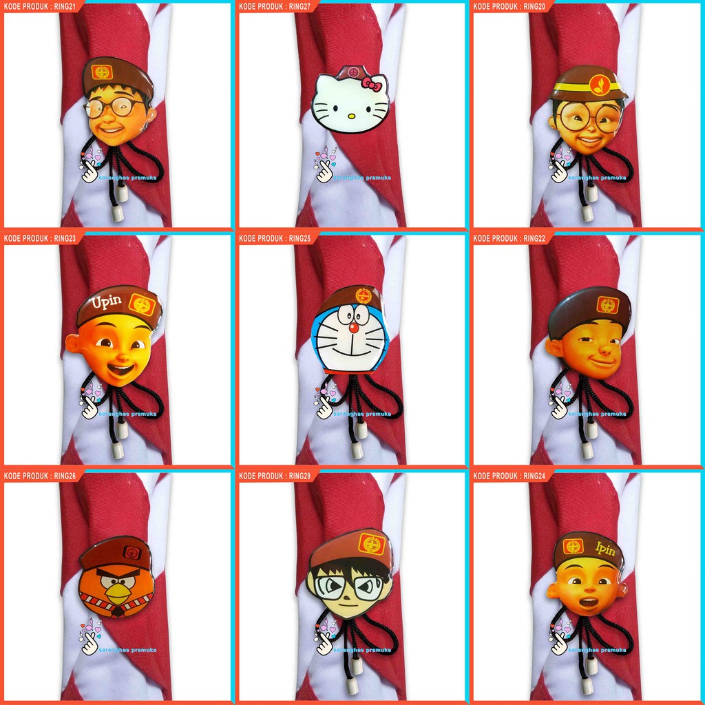 Ring Karakter Pramuka Kacu Hasduk Cincin Pramuka Kolong Pramuka