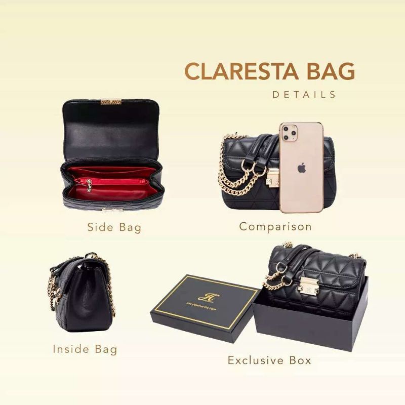 JIMSHONEY ORIGINAL CLARESTA BAG /TAS SLEMPANG WANITA