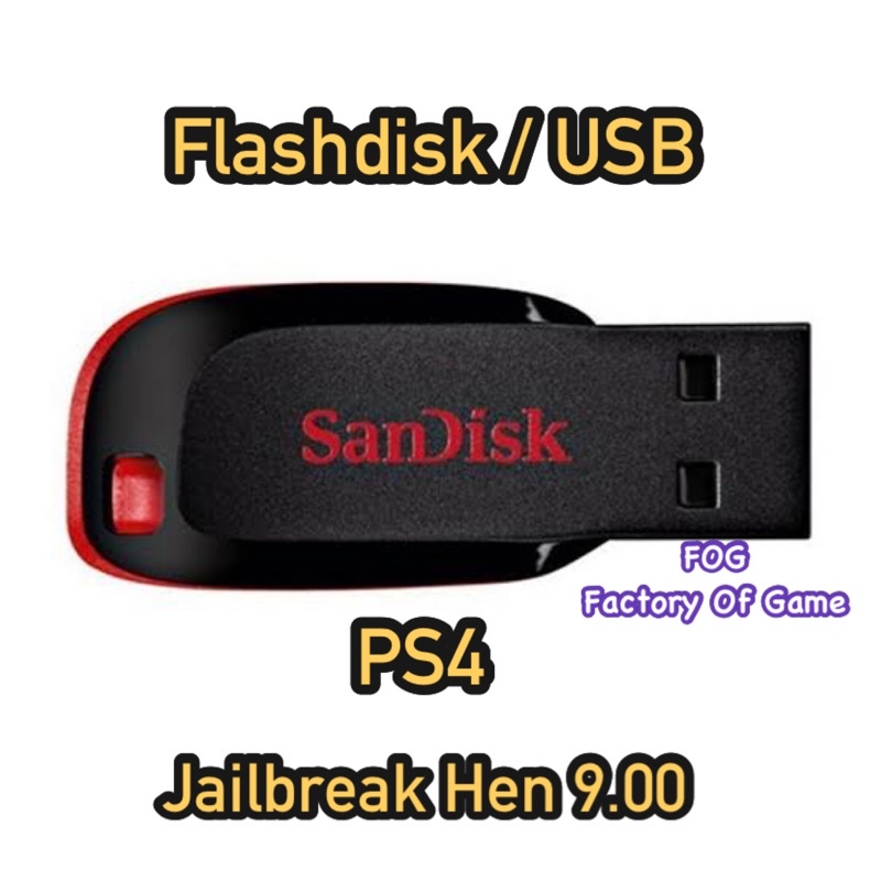 Flashdisk USB jailbreak PS4 Hen 9.00