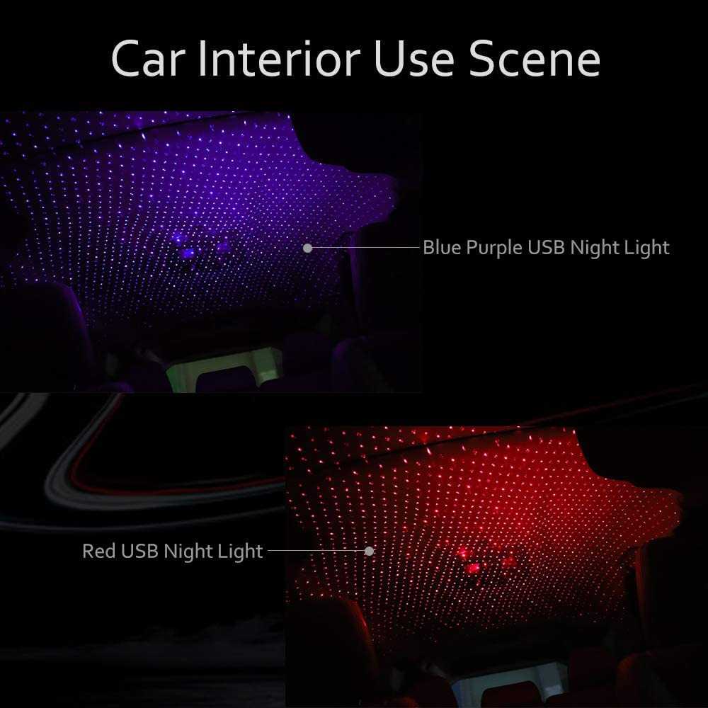 Lampu Mobil LED Starry Sky Atmosphere Lamp Projector