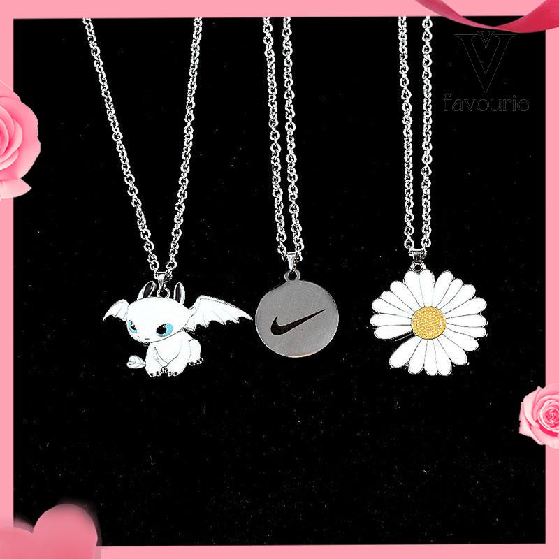 [COD]Panjang Hip Hop Titanium Steel Kalung Kepribadian Serbaguna Sweater Rantai Liontin-FA