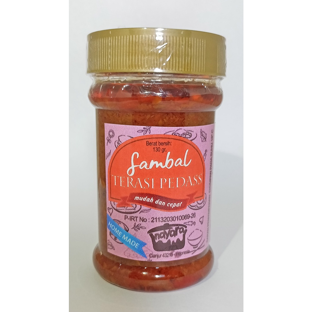 

Sambal Terasi Pedass/Sambal Terasi Matang/Sambal Makan/Sambal Terasi Kemasan