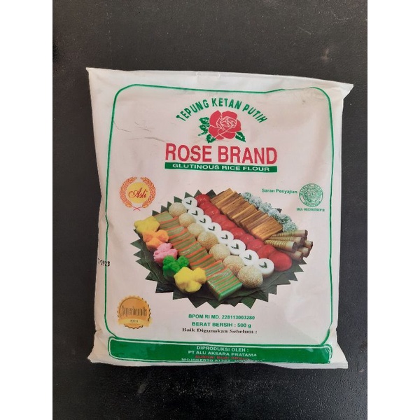 

Tepung ketan putih Rose Brand 500 gram