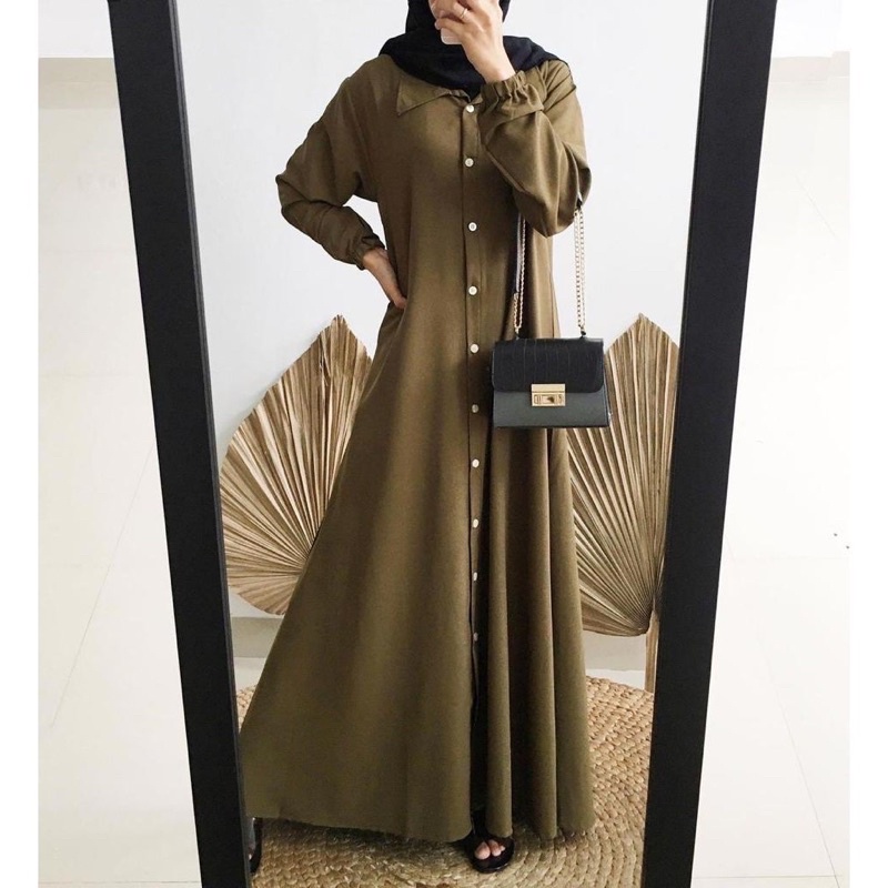 gamis wanita NADIA DRESS gamis polos