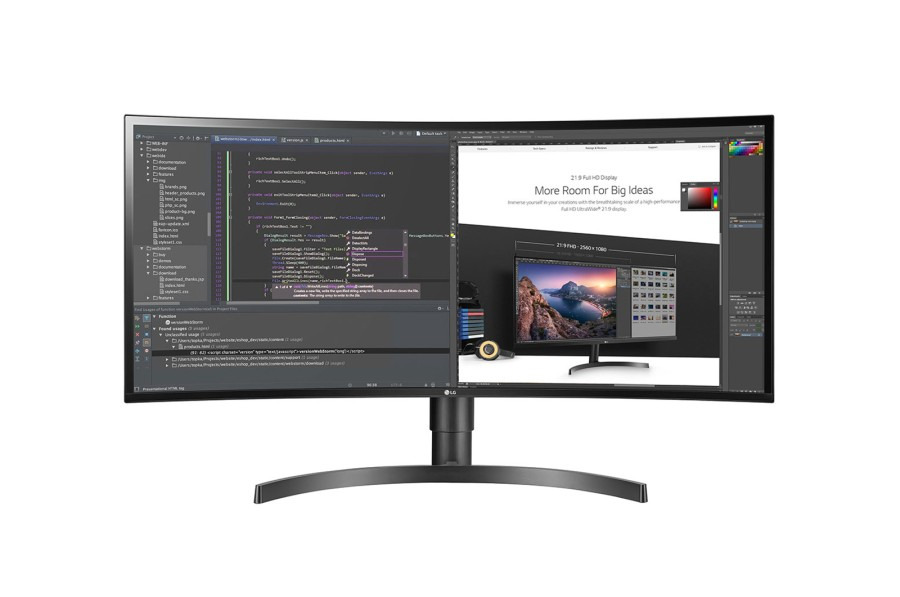 LED Monitor LG 34WN80 34Inch IPS WQHD HDR10 USB-C Garansi Resmi