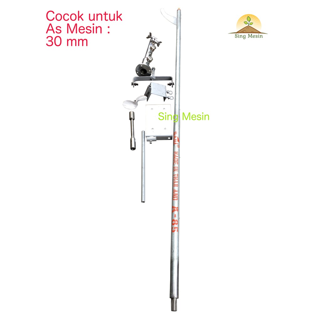 As Ketinting / Long Tail set untuk Mesin Bensin Yamaha MZ 360 / MX 360 / MX 400 (  As 30 mm )