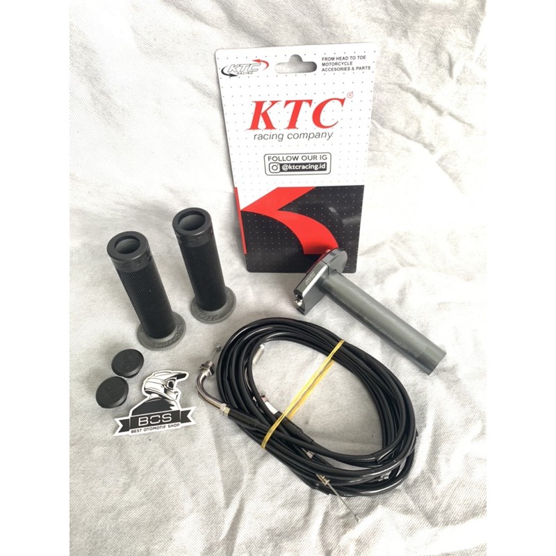 Gas Spontan KTC 2 Kabel Plus Grip Gas Spontan Dua Kabel Ktc Racing Original Gas Spontan Ktc