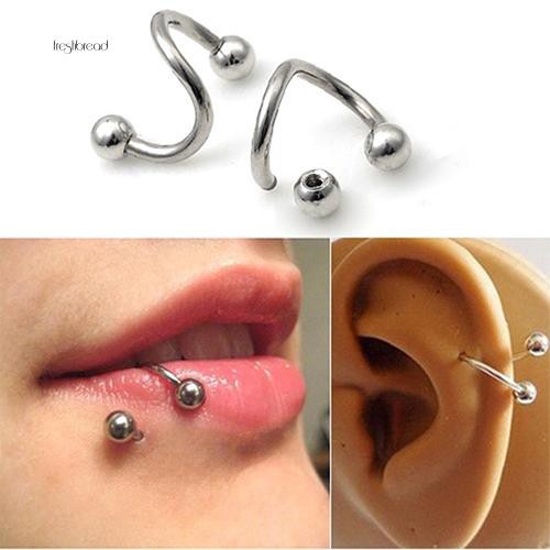 Fresh Anting Tusuk Bibir Hidung Tulang Rawan Telinga Model Twist Stainless Steel Untuk Wanita Shopee Indonesia