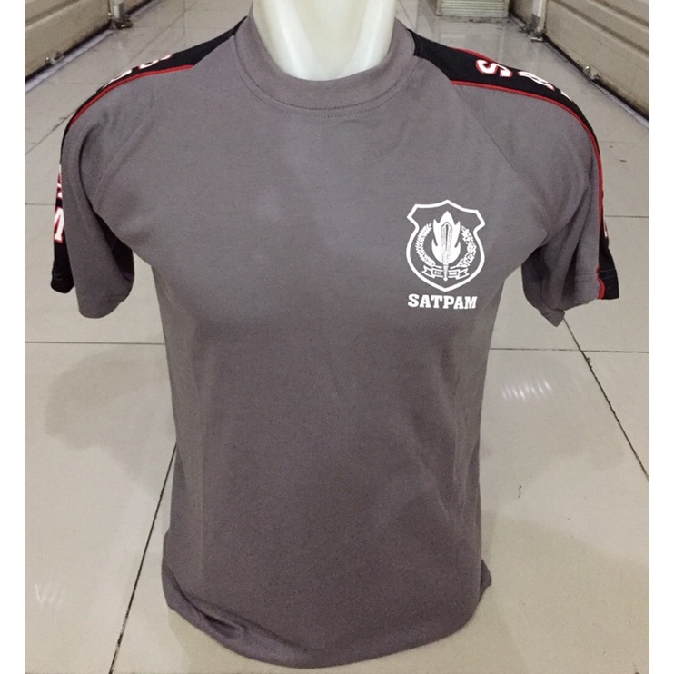 kaos satpam kombinasi lengan pendek{kaos security reglan {kaos satpam reglan lengan pendek/kaoa satp