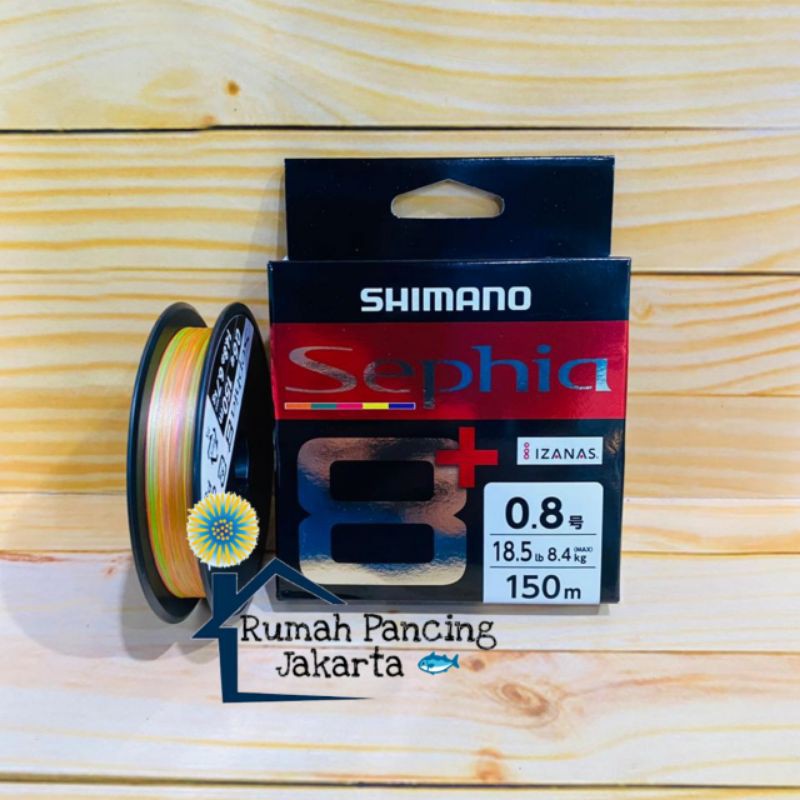 Senar Pancing PE Shimano Sephia 8+ 150m Pe.0.8