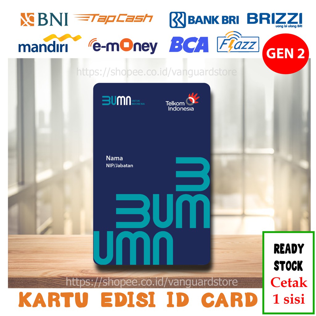 KARTU E MONEY E TOLL ID CARD TELKOM NEW MANDIRI EMONEY BNI TAPCASH BRI BRIZZI FLAZZ BCA - 1 SISI