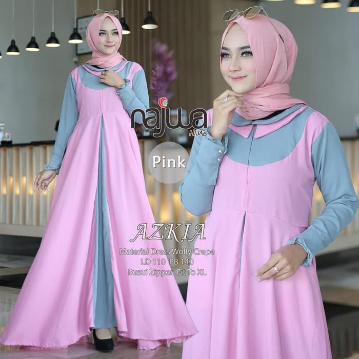 Gamis Azkia Ori Najwa Longdress Maxi