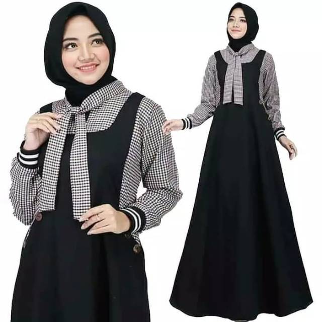Ns FC Najibah Gamis Syari Putih Benhur Abu Toska Navy Maroon Hujan Muslim Modis Modern White Mach DE