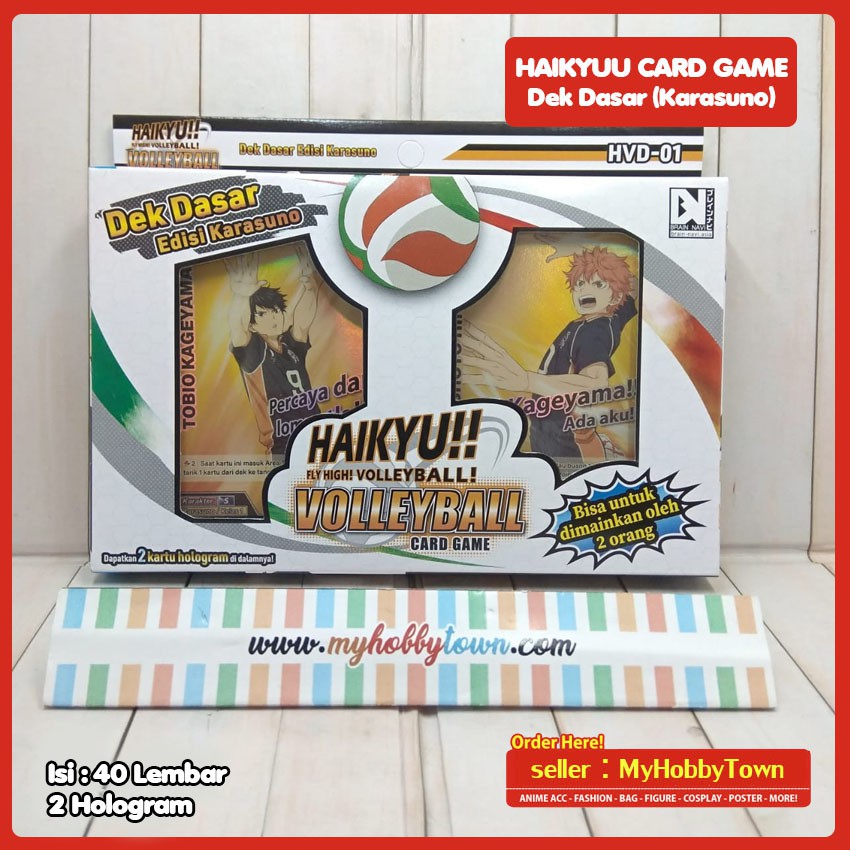 Kartu Anime Haikyuu Card Game Basic Deck Dek Dasar Karasuno