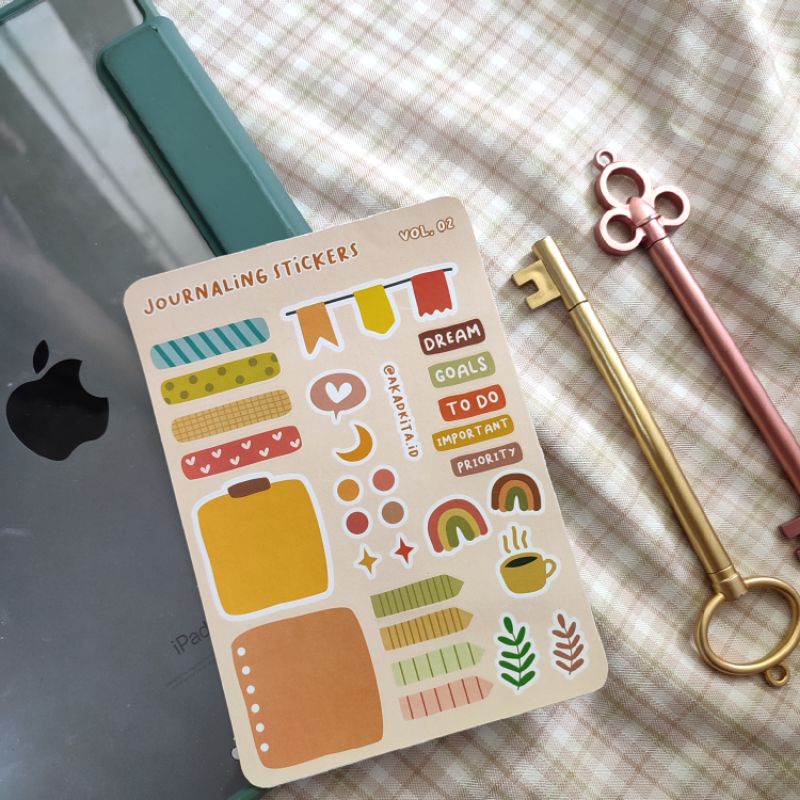 

(Vol. 02) Stiker Journaling Daily Activity Stiker Aesthetic Tumblr Bujo Priority To do list Note Memopad